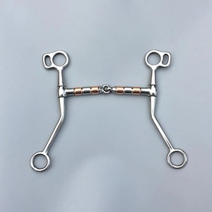 Mors de cheval en acier inoxydable à longue tige, antirouille, facile à installer, robuste avec rouleaux en cuivre, équipement d'équitation - Product Image 3