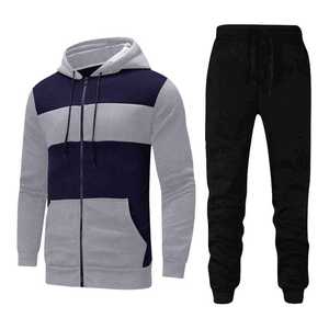 Conjunto de Chándal de Forro Polar con Lavado Ácido en Forma de V Personalizado para Hombre, Transpirable, Ecológico, con Sudadera con Cremallera y Pantalones a Juego, Estilo Urbano - Product Image 6