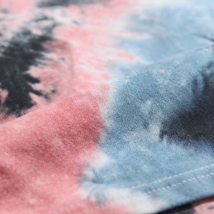 Men's <b>Tie</b>-Dye Short Sleeve O-Neck Casual T-Shirt Regular Fit <b>Knitted</b> Fabric Patterned Design - Product Image 5