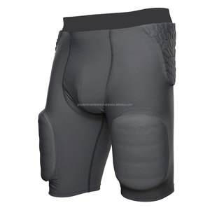 Fajas de fútbol para adultos y jóvenes, pantalones cortos de compresión, faja de fútbol, cadera integrada, muslos acolchados - Product Image 5