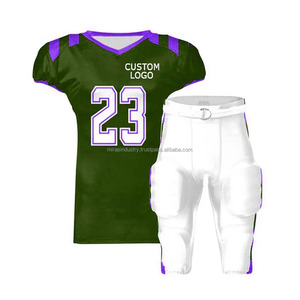 Uniforme de Fútbol Americano Personalizado al por Mayor, Ligero, de Secado Rápido, Transpirable, Tallas Grandes, Logotipo y Color Personalizados, Unisex para Adultos - Product Image 3