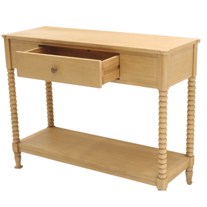 Mesa Consola Moderna Clásica de Madera de Caoba Maciza con Cajón de Almacenamiento para Entrada o Recibidor - Product Image 2