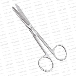 Ciseaux chirurgicaux droits à bout arrondi de 4-1/2″ (11,5 cm) – Acier inoxydable, usage général ou ciseaux à sutures et draps par Vaslcare - Product Image 4