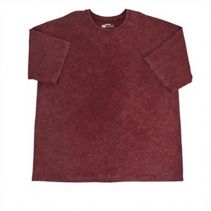 T-shirt Homme Oversize Marron à Manches Courtes Col Rond en Coton Jersey Couleur Unie Tricoté Coupe Décontractée - Product Image 4