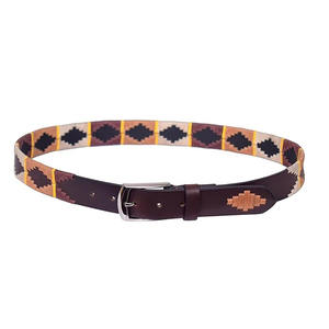 Ceinture de sport en cuir la plus vendue avec broderie manuelle, logo personnalisé, vêtements d'équitation, vêtements de sport pour cavaliers OEM ODM - Product Image 3