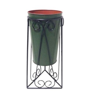 Macetas Metálicas para Plantas con Soporte, Modernas, para Interiores y Exteriores, con Maceta Incluida - Product Image 1
