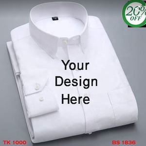 Elegante camisa de vestir formal de manga larga de algodón 100% logotipo personalizado proveedor de exportación informal en Bangladesh para la temporada de otoño - Product Image 2