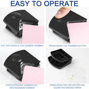 Taglierina per angoli arrotondati 6 cm x 5,5 cm, portatile, per carte e foto, strumento fai da te per scrapbooking - Product Image 5