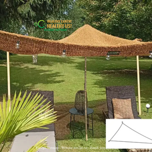 Toldo de Fibra de Coco Personalizado, Triangular o Rectangular, de Operación Manual para Patio Trasero y Piscina, ECO2GO VIETNAM - Product Image 5