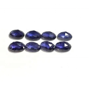 ร้านค้าออนไลน์หินไอโอไลต์ธรรมชาติขนาด5มม. x 7มม. ตัดเป็นรูปวงรีอัญมณีบำบัดแบบหลวมสำหรับทำเครื่องประดับ - Product Image 3