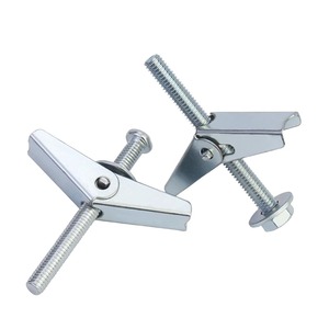 Boulon d'ancrage à levier en acier au carbone robuste, zingué, quincaillerie de fixation industrielle pour cloisons sèches - Product Image 1