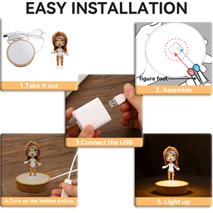 Lámpara Nocturna 3D de Tigresa, Pequeña Lámpara LED con Cable USB Tipo A, Control de un Botón, Luz Blanca Cálida Suave de 2700K, Decoración para Dormitorio, Regalo - Product Image 2