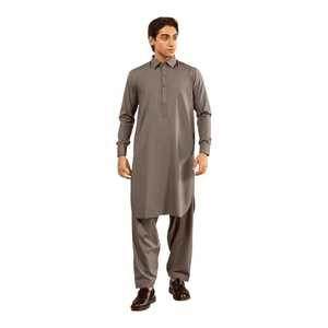 Ensemble de salwar kameez de luxe pour hommes, vêtements indiens et pakistanais, coton classique, tenue traditionnelle pour l'Aïd, vêtements de tous les jours - Product Image 1