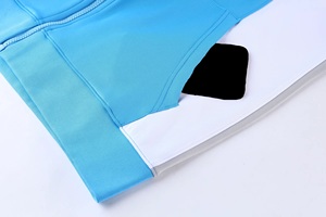 Conjunto Deportivo Unisex, Sudadera con Cremallera Completa y Bloques de Color, con Bolsillos Laterales, para Otoño, Corte Regular, 100% Poliéster - Product Image 3