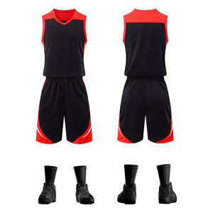 Uniforme de basket-ball de qualité supérieure, respirant, à séchage rapide, ensemble de maillots et shorts, tissu polyester, fabriqué au Pakistan - Product Image 3