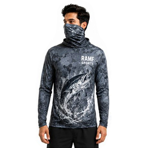 เสื้อคลุมกันแดด RAMF UPF 50+ แขนยาวสำหรับตกปลา ป้องกันรังสียูวี น้ำหนักเบา เหมาะสำหรับเดินป่าและตกปลา - Product Image 5