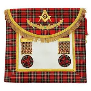 Customize Irish Mark Degree Apron masonic regalia apron whole <b>sale</b> new design - Product Image 2