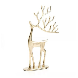 Figurine de renne nordique de luxe en aluminium, décoration intérieure contemporaine pour les fêtes, réutilisable, taille et couleur personnalisables, directement de l'usine - Product Image 5