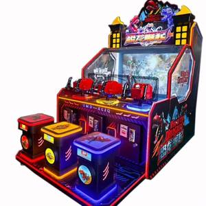 Máquina recreativa de tiro al agua Dinosaurs Rise para 3 jugadores, operada con monedas, juego interactivo de dinosaurios - Product Image 1