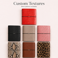 Couverture de carnet en cuir gaufré crocodile personnalisée A5, cahier rechargeable à trois volets avec sangle, cadeau de luxe en gros avec cordon élastique