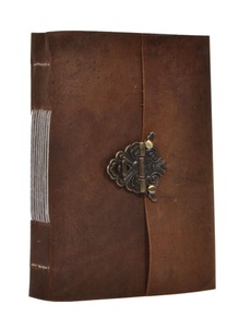 Diario de Tapa Dura de Cuero con Espiral, 120 Hojas, Diseño de Borde Hecho a Mano, Edición de Regalo - Product Image 1