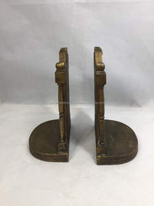 Sujetalibros de Metal modernos y elegantes con lujoso acabado de peltre Decoración de mesa de escritorio elegante perfecta Acento funcional sofisticado - Product Image 3