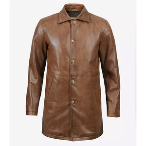 Men's Stylish Rider Jacket Real Leather Stand Collar Front Logo-Modern Workmanship Designed City Shining Quality Jacket 2026 - Product Image 3