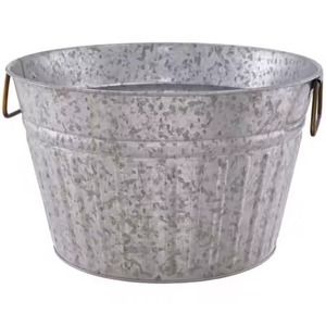 Modern Metal Ice Beverage Tub Stainless Steel Party Cooler Bucket <b>Wine</b> Beer Chiller Tub for Bar Table Serving - Product Image 2