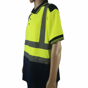 Camisetas de Trabajo de Seguridad de Alta Visibilidad Personalizadas Unisex de Poliéster/Algodón con Cinta Reflectante, Detección de Agujas, Secado Rápido y Tejido Transpirable - Product Image 2