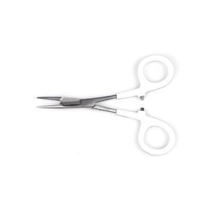 Pinzas de Acero Inoxidable para Atado de Moscas, Instrumentos de Pesca Manual con Empuñadura de PVC, Color Plateado, Calidad Premium - Product Image 3