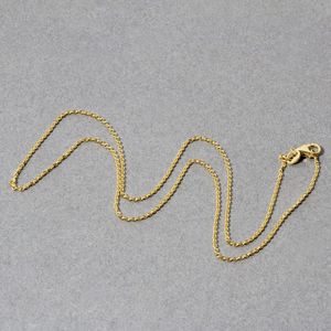 Catena a Maglia Cavo in Oro Giallo 14k, 1.2mm, Bracciale e Catena alla Moda - Product Image 5