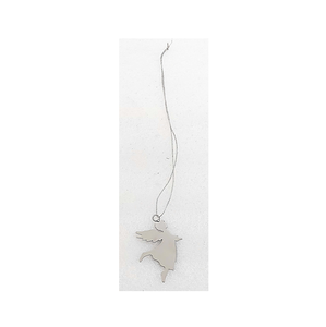 Adorno Colgante de Ángel Alado Metálico Hecho a Mano con Cuerda - Decoración Ecológica para Navidad, Fiestas y Eventos - Product Image 1
