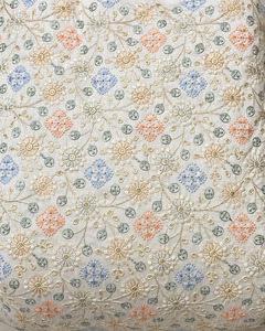 SQ embroidery fabric beaded fabric embroidered silk fabric chiffon fabric abaya fabric kaftan material wholesale export bulk usa - Product Image 6