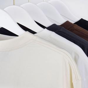 เสื้อยืดคอกลมแขนสั้นผู้ชาย พิมพ์ลายโลโก้ตามสั่ง สีพื้น ผ้าคอตตอนเจอร์ซีย์ 100% ทรงปกติ พิมพ์ลายด้านหน้า สไตล์ลำลอง - Product Image 4