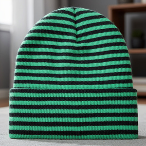 Gorro de Felpa de Dos Colores 2026, 100% Acrílico, Otoño Invierno, Deportivo, Unisex, para Exteriores - Product Image 3