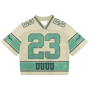 Camiseta de Fútbol Americano Personalizada al por Mayor, Transpirable, de Malla, 100% Poliéster, Antibacteriana, de Secado Rápido, Cuello en V, Correa Ajustable - Product Image 6