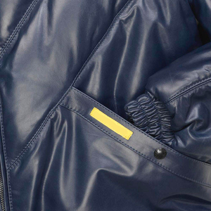 Blouson matelassé imperméable tendance avec fermeture éclair, personnalisé, chaud pour l'hiver, style urbain, délavé, unisexe, à col montant et à capuche - Product Image 3