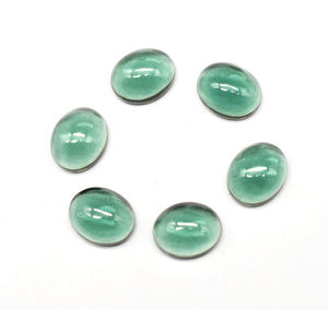 Natural <b>Light</b> Green Tourmaline Quartz Cabochons 5X3 MM 30X20 MM Calibrated Diamond <b>Leaf</b> Shape Jewelry Making Loose Gemstone - Product Image 1