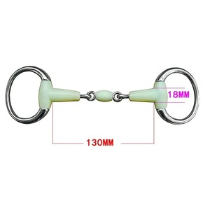 Mors à étrier pour cheval, mors à anneaux mobiles en acier inoxydable, mors à anneaux mobiles pour l'entraînement et l'équitation des chevaux - Product Image 5
