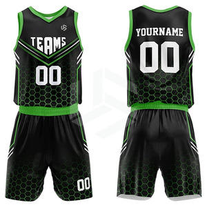 Ensemble d'uniformes de basketball réversibles personnalisables, noir et jaune, uniformes de basketball vierges pour garçons et hommes - Product Image 1