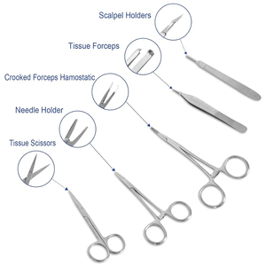 High Quality Best Manual <b>Suture</b> <b>Kits</b> German Stainless Steel <b>Suture</b> <b>Kit</b> Surgical Practice Set Medical Student CE Certified Class1 - Product Image 2