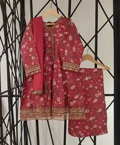 ชุดเดรสเด็กผู้หญิงปักลายไหม 3 ชิ้น คอลเลคชั่นวันอีด '26 - Product Image 4