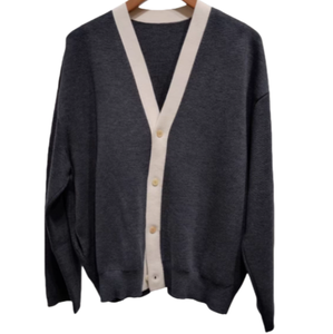 Cardigan Unisexe en Coton Respirant Tricoté Épais de Haute Qualité – Vente en Gros 2026 - Product Image 4