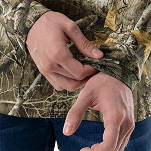 เสื้อฮู้ดดี้ล่าสัตว์ทรงหลวม ระบายอากาศได้ดี ผลิตจากโพลีเอสเตอร์ แขนยาว ลายพราง สำหรับกีฬากลางแจ้ง - Product Image 5