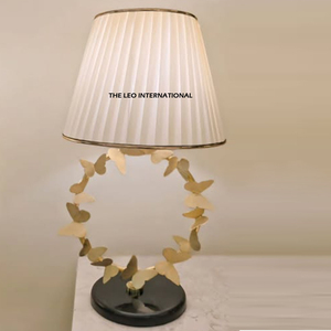 Lámpara de Mesa LED de Alta Gama con Diseño de Palmera para Hotel y Restaurante, Lámpara de Lujo con Pantalla de Tela, Luces para Bodas - Product Image 5