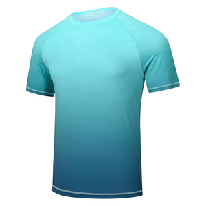 T-shirt de compression à manches courtes pour homme OEM, protection UV, fournisseur en gros, prix d'usine - Product Image 1