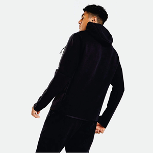 OEM Design Polyester Cotton Breathable Printed Solid Customizable <b>Men</b> Tech Fleece Heavyweight Winter Hooded Tracksuit <b>Hoodie</b> - Product Image 3