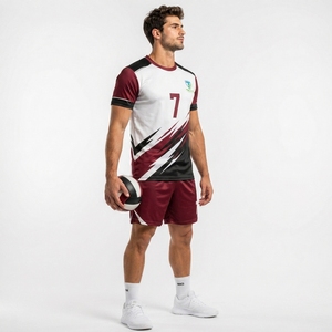 Uniformes de Voleibol Sublimados de Último Diseño, Corte Ajustado, Secado Rápido, Ropa Deportiva, Uniforme de Voleibol para Equipos Adultos, Servicio OEM - Product Image 3