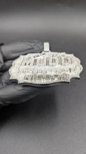 Laysware Jewels - Amuleto de Lujo con Incrustaciones de Moissanita 100% Pura en Plata de Ley 925, Estilo Hip Hop, para Hombre y Mujer, Uso Diario - Product Image 4