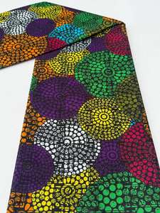 Estampado de cera Africana Accra y tela de algodón Ankara para prendas tradicionales Ropa de moda y accesorios únicos Alta - Product Image 3